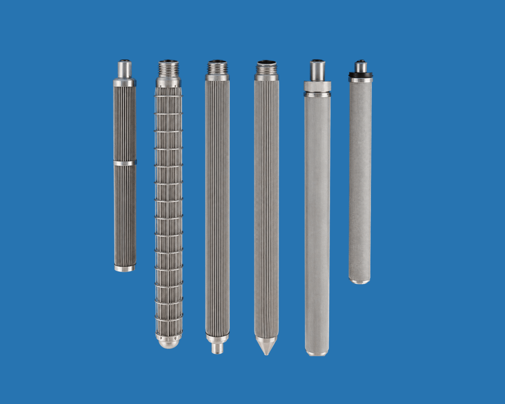 Sintered filter cartridges